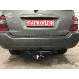 3041-A ORIS Фаркоп на Lexus RX 2003-2009, Toyota Highlander 2003-2009 без выреза в бампере. Тип шара: A. Нагрузки: 1500/75 кг, масса фаркопа 19,6 кг (без электрики в комплекте)