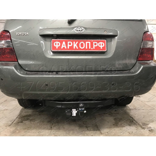3041-A ORIS Фаркоп на Lexus RX 2003-2009, Toyota Highlander 2003-2009 без выреза в бампере. Тип шара: A. Нагрузки: 1500/75 кг, масса фаркопа 19,6 кг (без электрики в комплекте)