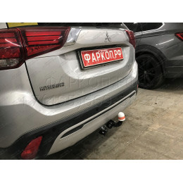 7140 Трейлер Фаркоп для Mitsubishi Outlander 2012-2022. Требуется подрезка бампера. Тип шара: A. Нагрузки: 1200/60 кг, масса фаркопа 18,7 кг (без электрики в компле