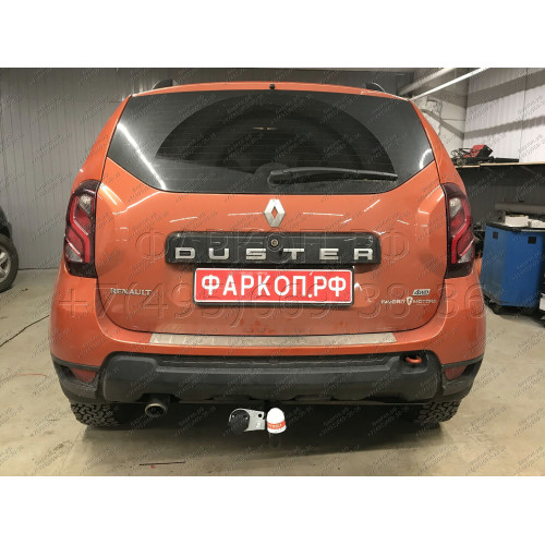 9041 Трейлер Фаркоп для Renault Duster 2011-2015, 2015-2021, 2021-2022 без снятия и подрезки бампера, Nissan Terrano 2014-2022 требуется подрезка бампера. Тип шара: A. Нагрузки: 1200/60 кг, масса фаркопа 15,5 кг (без электрики в комплекте)