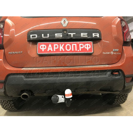 9041 Трейлер Фаркоп для Renault Duster 2011-2015, 2015-2021, 2021-2022 без снятия и подрезки бампера, Nissan Terrano 2014-2022 требуется подрезка бампера. Тип шара: A. Нагрузк
