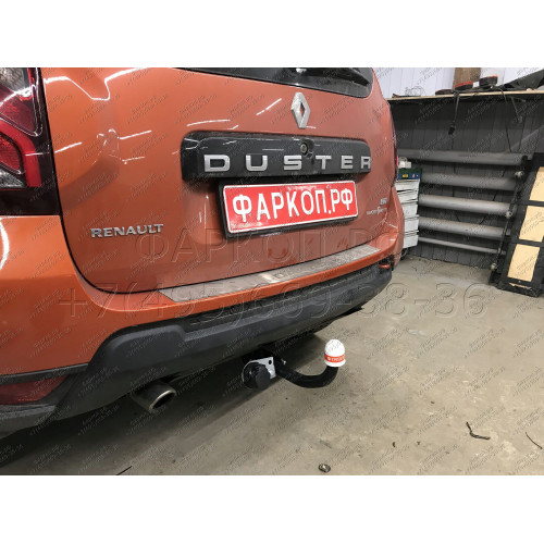 9041 Трейлер Фаркоп для Renault Duster 2011-2015, 2015-2021, 2021-2022 без снятия и подрезки бампера, Nissan Terrano 2014-2022 требуется подрезка бампера. Тип шара: A. Нагрузки: 1200/60 кг, масса фаркопа 15,5 кг (без электрики в комплекте)