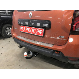 9041 Трейлер Фаркоп для Renault Duster 2011-2015, 2015-2021, 2021-2022 без снятия и подрезки бампера, Nissan Terrano 2014-2022 требуется подрезка бампера. Тип шара: A. Нагрузк