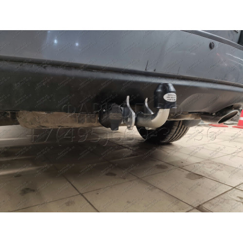 H069A GALIA Полностью оцинкованный фаркоп на Hyundai Santa Fe 2006-2012, Kia Sorento 2009-2012. Тип шара: A. Подрезка бампера. Нагрузки: 2500/100 кг, масса фаркопа 19,02 кг