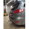 H069A GALIA Полностью оцинкованный фаркоп на Hyundai Santa Fe 2006-2012, Kia Sorento 2009-2012. Тип шара: A. Подрезка бампера. Нагрузки: 2500/100 кг, масса фаркопа 19,02 кг