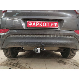 H226-A Лидер-плюс ТСУ для Hyundai Tucson дорестайл 2015-2018, Kia Sportage 4 дорестайл 2016-2018 без снятия и выреза бампера. Нагрузки: 1500/75 кг, масса фаркопа 16,1 кг (бе