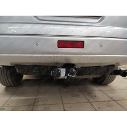 N102-A Лидер-плюс ТСУ для Nissan X-Trail T30 2001-2007. Требуется подрезка бампера. Нагрузки: 1500/75 кг, масса фаркопа 12,58 кг (без электрики в комплекте)