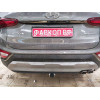 H091C GALIA Полностью оцинкованный фаркоп на Hyundai Santa Fe 2012-2018, 2018-2021, Kia Sorento 2012-2015, 2015-2020. Подрозетник убирается за бампер. Тип шара: C (горизонтальный съемный). Подрезка бампера. Нагрузки: 2600/120 кг, масса фаркопа 18,57 кг