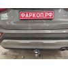 H091C GALIA Полностью оцинкованный фаркоп на Hyundai Santa Fe 2012-2018, 2018-2021, Kia Sorento 2012-2015, 2015-2020. Подрозетник убирается за бампер. Тип шара: C (горизонтальный съемный). Подрезка бампера. Нагрузки: 2600/120 кг, масса фаркопа 18,57 кг