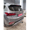 H091C GALIA Полностью оцинкованный фаркоп на Hyundai Santa Fe 2012-2018, 2018-2021, Kia Sorento 2012-2015, 2015-2020. Подрозетник убирается за бампер. Тип шара: C (горизонтальный съемный). Подрезка бампера. Нагрузки: 2600/120 кг, масса фаркопа 18,57 кг
