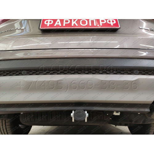 H091C GALIA Полностью оцинкованный фаркоп на Hyundai Santa Fe 2012-2018, 2018-2021, Kia Sorento 2012-2015, 2015-2020. Подрозетник убирается за бампер. Тип шара: C (горизонтальный съемный). Подрезка бампера. Нагрузки: 2600/120 кг, масса фаркопа 18,57 кг