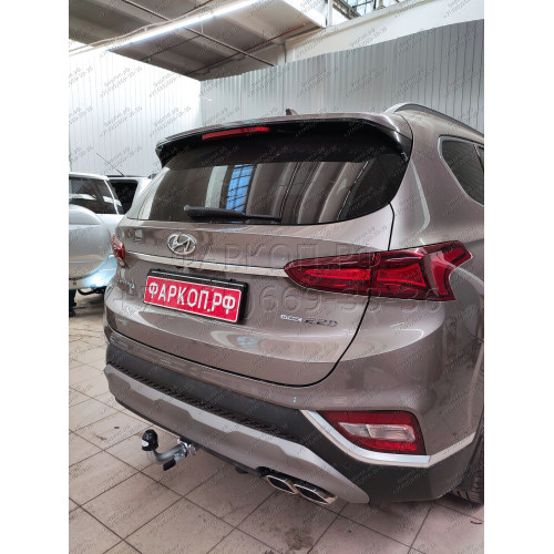 H091C GALIA Полностью оцинкованный фаркоп на Hyundai Santa Fe 2012-2018, 2018-2021, Kia Sorento 2012-2015, 2015-2020. Подрозетник убирается за бампер. Тип шара: C (горизонтальный съемный). Подрезка бампера. Нагрузки: 2600/120 кг, масса фаркопа 18,57 кг
