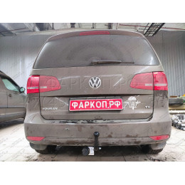 V117-A Лидер-плюс ТСУ для Volkswagen Touran 2003-2010. Требуется подрезка бампера. Нагрузки: 1500/75 кг, масса фаркопа 14,16 кг (без электрики в комплекте)
