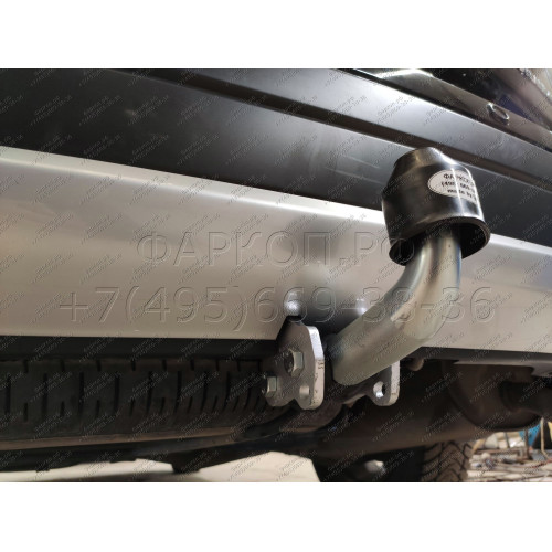 M126A GALIA Полностью оцинкованный фаркоп на Mitsubishi Outlander 2012-2019, 2019-2022. Подрозетник убирается за бампер. Тип шара: A. Подрезка бампера. Нагрузки: 2000/100 кг, масса фаркопа 21,42 кг