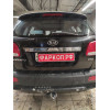 H069A GALIA Полностью оцинкованный фаркоп на Hyundai Santa Fe 2006-2012, Kia Sorento 2009-2012. Тип шара: A. Подрезка бампера. Нагрузки: 2500/100 кг, масса фаркопа 19,02 кг