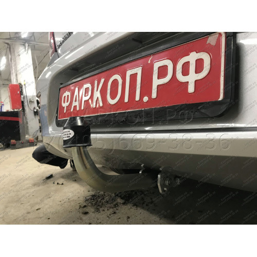C066A GALIA Полностью оцинкованный фаркоп на Chevrolet Cruze седан/хетчбек 2009-2016. Подрозетник убирается за бампер. Тип шара: A. Невидимый вырез бампера. Нагрузки: 1800/75 кг, масса фаркопа 15,82 кг