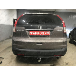 H089C GALIA Полностью оцинкованный фаркоп на Honda CR-V IV 2012-2017. Подрозетник убирается за бампер. Тип шара: C (горизонтальный съемный). Невидимый вырез