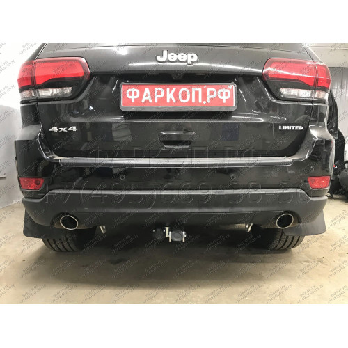 J010C GALIA Полностью оцинкованный фаркоп на Jeep Grand Cherokee WK2 2010-2021. Тип шара: C (горизонтальный съемный). Установка без выреза бампера. Нагрузки: 3500/175 кг, масса фаркопа 17,97 кг