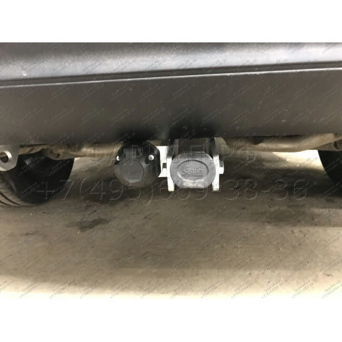 J010C GALIA Полностью оцинкованный фаркоп на Jeep Grand Cherokee WK2 2010-2021. Тип шара: C (горизонтальный съемный). Установка без выреза бампера. Нагрузки: 3500/175 кг, масса фаркопа 17,97 кг