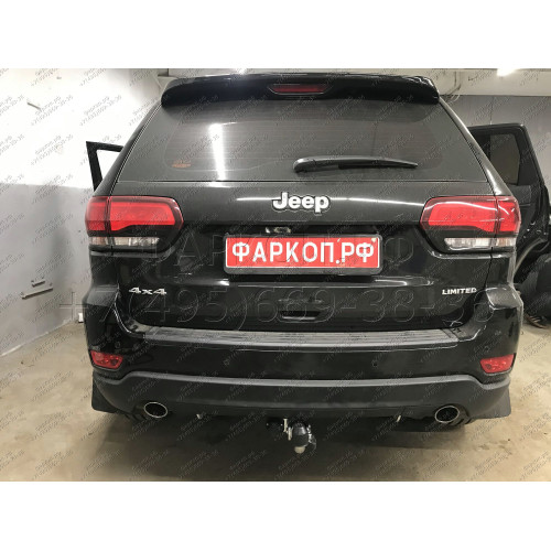 J010C GALIA Полностью оцинкованный фаркоп на Jeep Grand Cherokee WK2 2010-2021. Тип шара: C (горизонтальный съемный). Установка без выреза бампера. Нагрузки: 3500/175 кг, масса фаркопа 17,97 кг