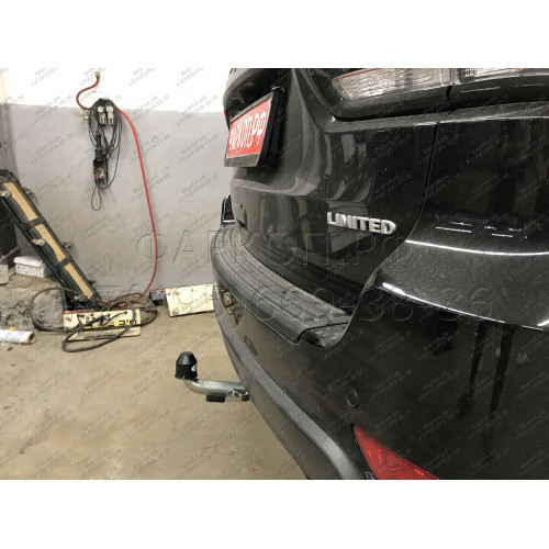 J010C GALIA Полностью оцинкованный фаркоп на Jeep Grand Cherokee WK2 2010-2021. Тип шара: C (горизонтальный съемный). Установка без выреза бампера. Нагрузки: 3500/175 кг, масса фаркопа 17,97 кг