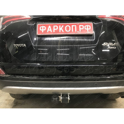 T061C GALIA Полностью оцинкованный фаркоп на Toyota RAV4 2013-2019. Тип шара: C (горизонтальный съемный). Минимальная подрезка бампера. Нагрузки: 2000/90 кг, масса фаркопа 24,47 кг