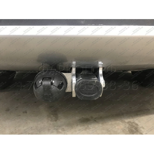 T061C GALIA Полностью оцинкованный фаркоп на Toyota RAV4 2013-2019. Тип шара: C (горизонтальный съемный). Минимальная подрезка бампера. Нагрузки: 2000/90 кг, масса фаркопа 24,47 кг