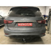 4381-E ORIS Фаркоп на Nissan Pathfinder R52 2014-2021, Infiniti QX60 2014-2021, Infiniti JX35 2013-2014. Необходима подрезка бампера. Тип шара: E. Нагрузки: 1800/100 кг, масса фаркопа 26 кг (без электрики в комплекте)