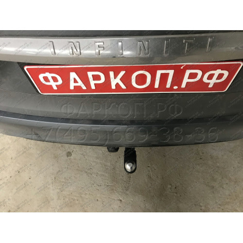 4381-E ORIS Фаркоп на Nissan Pathfinder R52 2014-2021, Infiniti QX60 2014-2021, Infiniti JX35 2013-2014. Необходима подрезка бампера. Тип шара: E. Нагрузки: 1800/100 кг, масса фаркопа 26 кг (без электрики в комплекте)