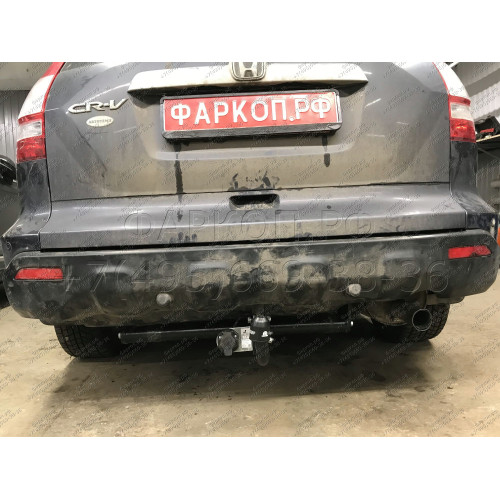 H101-A Лидер-плюс ТСУ для Honda CR-V 2006-2013 без снятия и выреза бампера. Нагрузки: 1500/75 кг, масса фаркопа 17,7 кг (без электрики в комплекте)