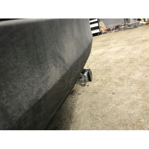 H091C GALIA Полностью оцинкованный фаркоп на Hyundai Santa Fe 2012-2018, 2018-2021, Kia Sorento 2012-2015, 2015-2020. Подрозетник убирается за бампер. Тип шара: C (горизонтальный съемный). Подрезка бампера. Нагрузки: 2600/120 кг, масса фаркопа 18,57 кг