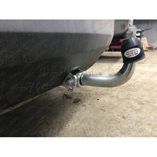 H091C GALIA Полностью оцинкованный фаркоп на Hyundai Santa Fe 2012-2018, 2018-2021, Kia Sorento 2012-2015, 2015-2020. Подрозетник убирается за бампер. Тип шара: C (горизонтальный съемный). Подрезка бампера. Нагрузки: 2600/120 кг, масса фаркопа 18,57 кг