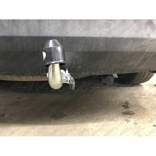 H091C GALIA Полностью оцинкованный фаркоп на Hyundai Santa Fe 2012-2018, 2018-2021, Kia Sorento 2012-2015, 2015-2020. Подрозетник убирается за бампер. Тип шара: C (горизонтальный съемный). Подрезка бампера. Нагрузки: 2600/120 кг, масса фаркопа 18,57 кг