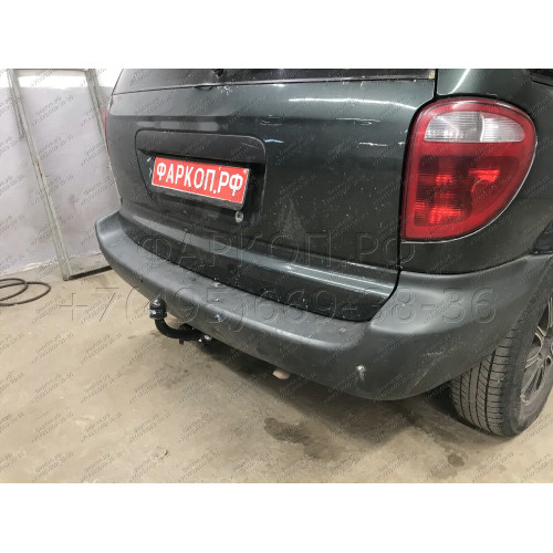 4816-A ORIS Фаркоп на Chrysler Grand Voyager 2001-2008, Dodge Caravan 2001-2008 без выреза в бампере. Тип шара: A. Нагрузки: 1500/75 кг, масса фаркопа 16,8 кг (без электрики в комплекте)