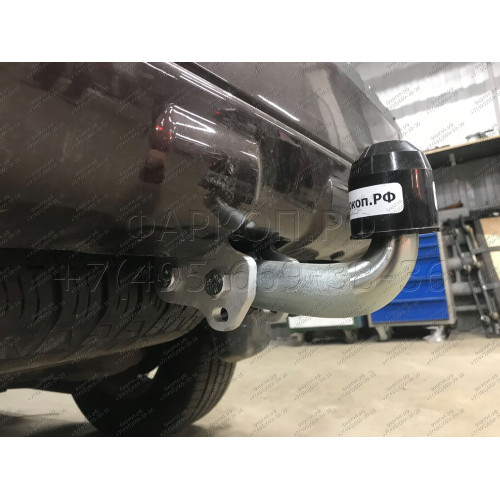 N041A GALIA Полностью оцинкованный фаркоп на Nissan Pathfinder R51 2004-2014. Подрозетник убирается за бампер. Тип шара: A. Невидимый вырез бампера. Нагрузки: 3000/120 кг, масса фаркопа 7,12 кг