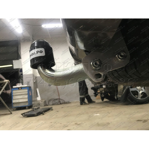 N041A GALIA Полностью оцинкованный фаркоп на Nissan Pathfinder R51 2004-2014. Подрозетник убирается за бампер. Тип шара: A. Невидимый вырез бампера. Нагрузки: 3000/120 кг, масса фаркопа 7,12 кг