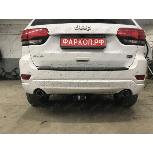 J010C GALIA Полностью оцинкованный фаркоп на Jeep Grand Cherokee WK2 2010-2021. Тип шара: C (горизонтальный съемный). Установка без выреза бампера. Нагрузки: 3500/175 кг, масса фаркопа 17,97 кг
