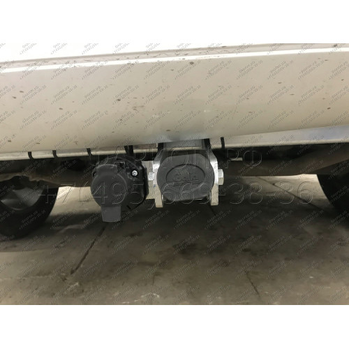 J010C GALIA Полностью оцинкованный фаркоп на Jeep Grand Cherokee WK2 2010-2021. Тип шара: C (горизонтальный съемный). Установка без выреза бампера. Нагрузки: 3500/175 кг, масса фаркопа 17,97 кг