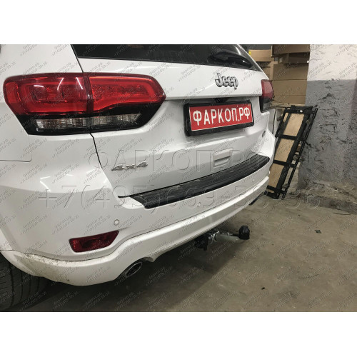 J010C GALIA Полностью оцинкованный фаркоп на Jeep Grand Cherokee WK2 2010-2021. Тип шара: C (горизонтальный съемный). Установка без выреза бампера. Нагрузки: 3500/175 кг, масса фаркопа 17,97 кг