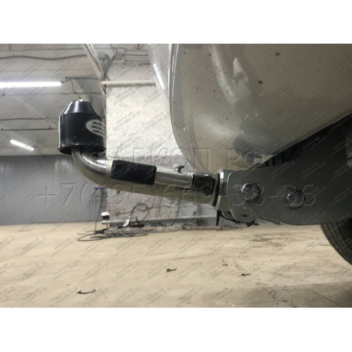 J010C GALIA Полностью оцинкованный фаркоп на Jeep Grand Cherokee WK2 2010-2021. Тип шара: C (горизонтальный съемный). Установка без выреза бампера. Нагрузки: 3500/175 кг, масса фаркопа 17,97 кг