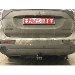 M126A GALIA Полностью оцинкованный фаркоп на Mitsubishi Outlander 2012-2019, 2019-2022. Подрозетник убирается за бампер. Тип шара: A. Подрезка бампера. Нагрузки: 2000/1