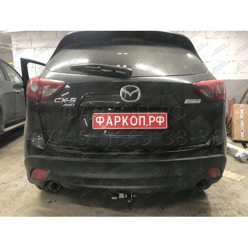 M308-A Лидер-плюс ТСУ для Mazda CX-5 2012-2017, 2017- без выреза бампера. Тип шара: A. Нагрузки: 1200/75 кг, масса фаркопа 15,02 кг (без электрики в комплекте)