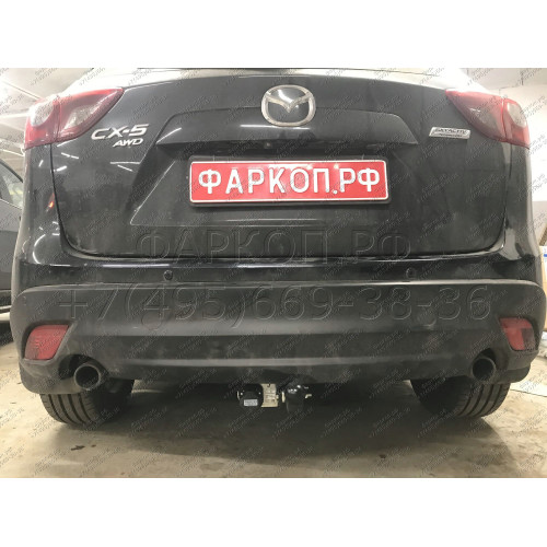 M308-A Лидер-плюс ТСУ для Mazda CX-5 2012-2017, 2017- без выреза бампера. Тип шара: A. Нагрузки: 1200/75 кг, масса фаркопа 15,02 кг (без электрики в комплекте)