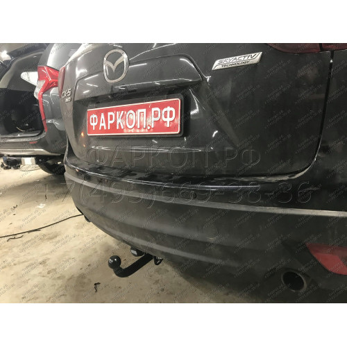 M308-A Лидер-плюс ТСУ для Mazda CX-5 2012-2017, 2017- без выреза бампера. Тип шара: A. Нагрузки: 1200/75 кг, масса фаркопа 15,02 кг (без электрики в комплекте)