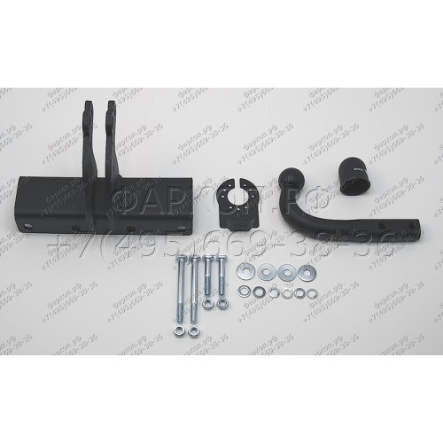 J-077 STEINHOF Фаркоп на Jeep Wrangler JL (кроме AdBlue) 2018- без снятия и подрезки бампера. Тип шара: A. Нагрузки: 3500/160 кг, масса фаркопа 8,9 кг (без электрики в комплекте)