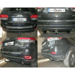 J010A GALIA Полностью оцинкованный фаркоп на Jeep Grand Cherokee WK2 2010-2021. Тип шара: A. Установка без выреза бампера. Нагрузки: 3500/175 кг, масса фаркопа 16,62 кг