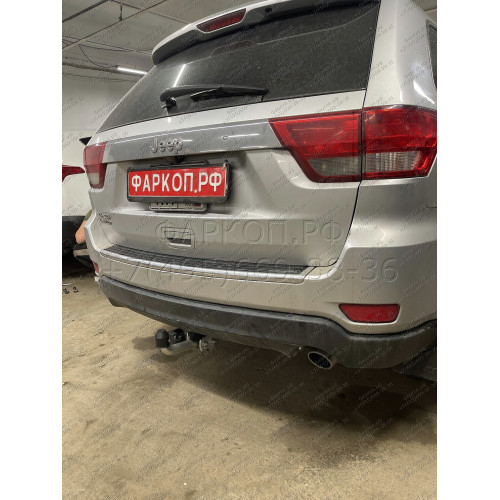 J010A GALIA Полностью оцинкованный фаркоп на Jeep Grand Cherokee WK2 2010-2021. Тип шара: A. Установка без выреза бампера. Нагрузки: 3500/175 кг, масса фаркопа 16,62 кг