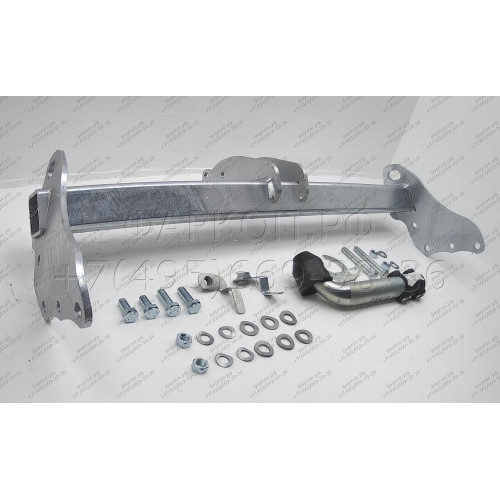J010A GALIA Полностью оцинкованный фаркоп на Jeep Grand Cherokee WK2 2010-2021. Тип шара: A. Установка без выреза бампера. Нагрузки: 3500/175 кг, масса фаркопа 16,62 кг