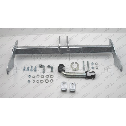 J010A GALIA Полностью оцинкованный фаркоп на Jeep Grand Cherokee WK2 2010-2021. Тип шара: A. Установка без выреза бампера. Нагрузки: 3500/175 кг, масса фаркопа 16,62 кг