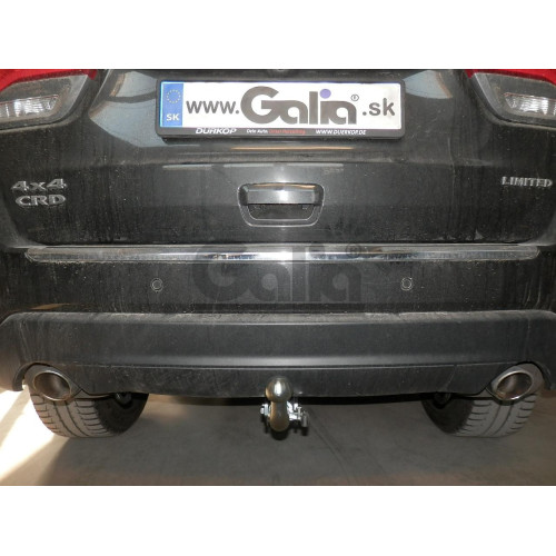 J010C GALIA Полностью оцинкованный фаркоп на Jeep Grand Cherokee WK2 2010-2021. Тип шара: C (горизонтальный съемный). Установка без выреза бампера. Нагрузки: 3500/175 кг, масса фаркопа 17,97 кг